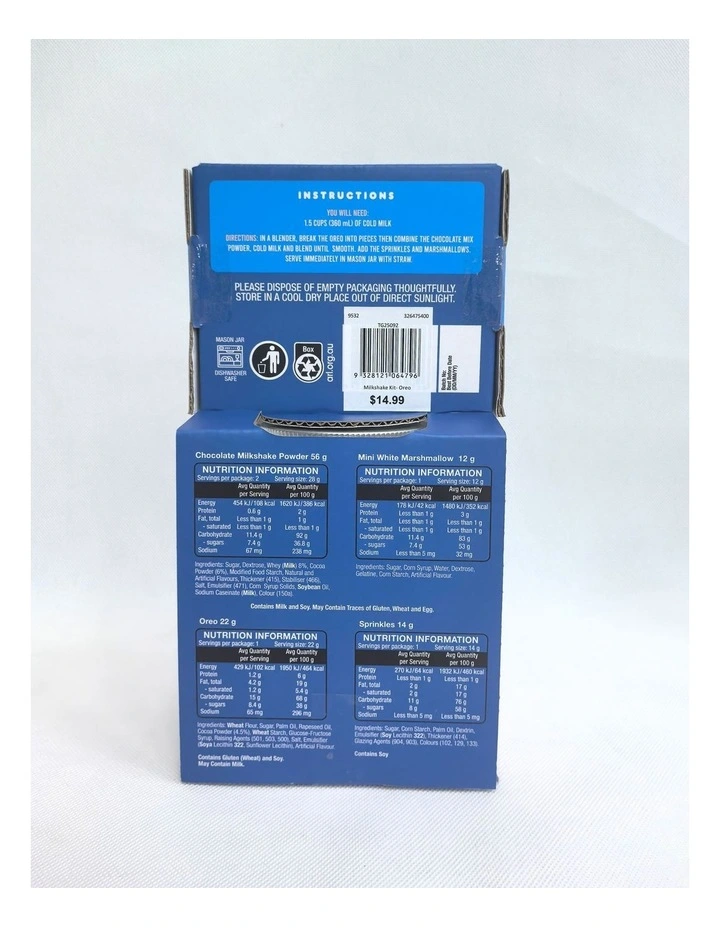 The Gourmet Collection Milkshake Kit- Oreo image 4