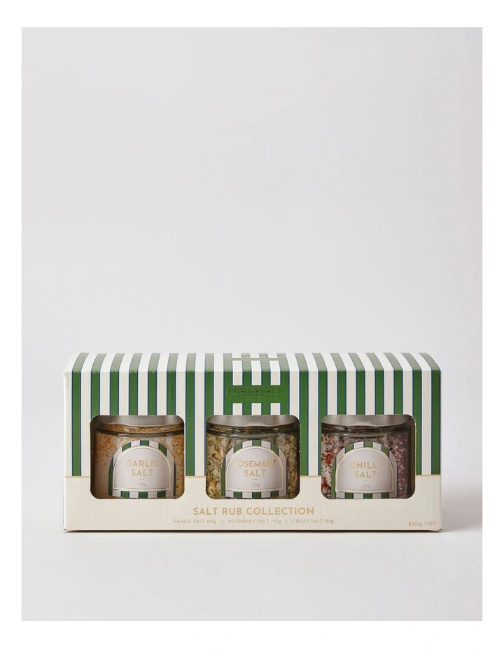 Flavoursome Salt Rub Collection with Bamboo Spoon 520g image 1