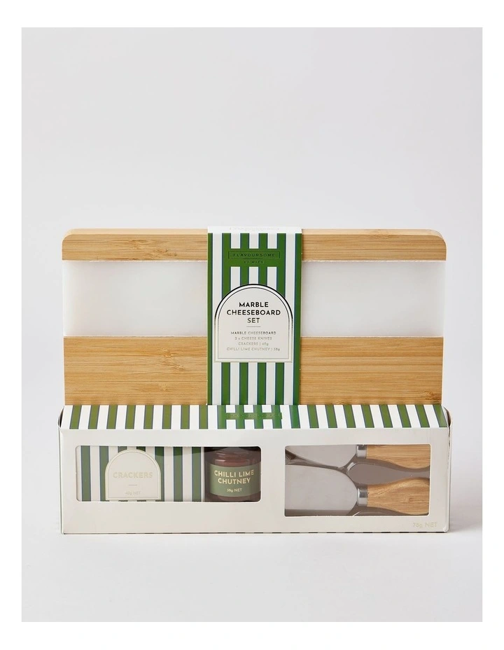 Flavoursome Marble Cheeseboard Set 78G image 1