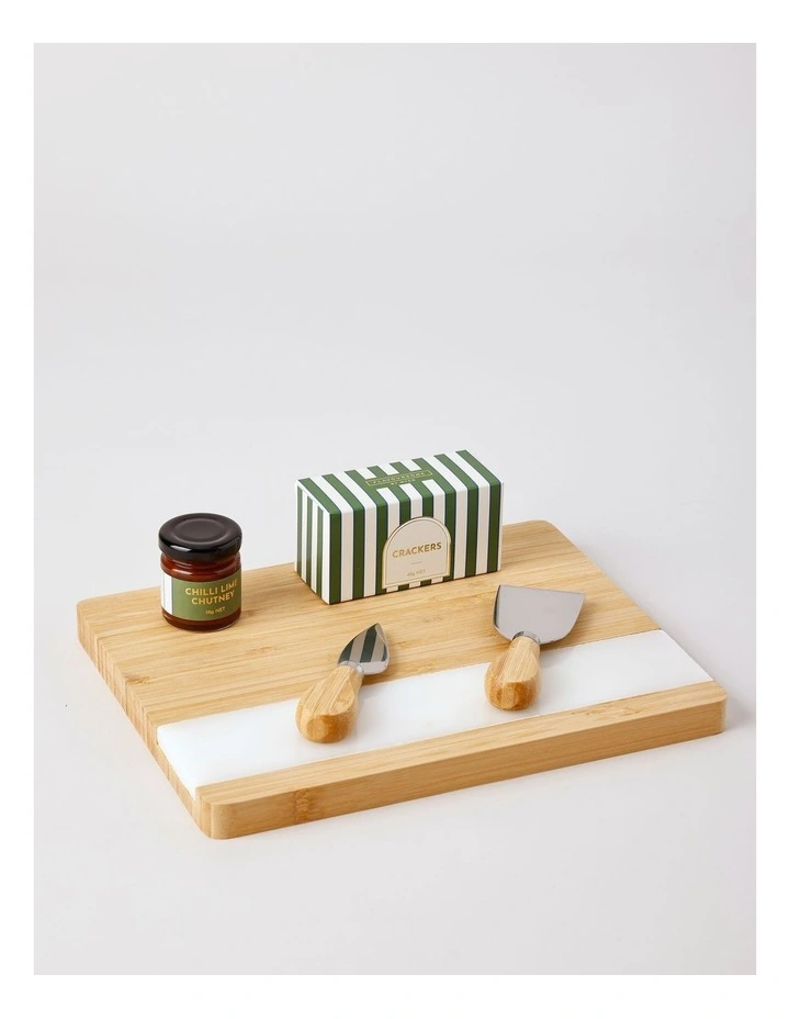 Flavoursome Marble Cheeseboard Set 78G image 2