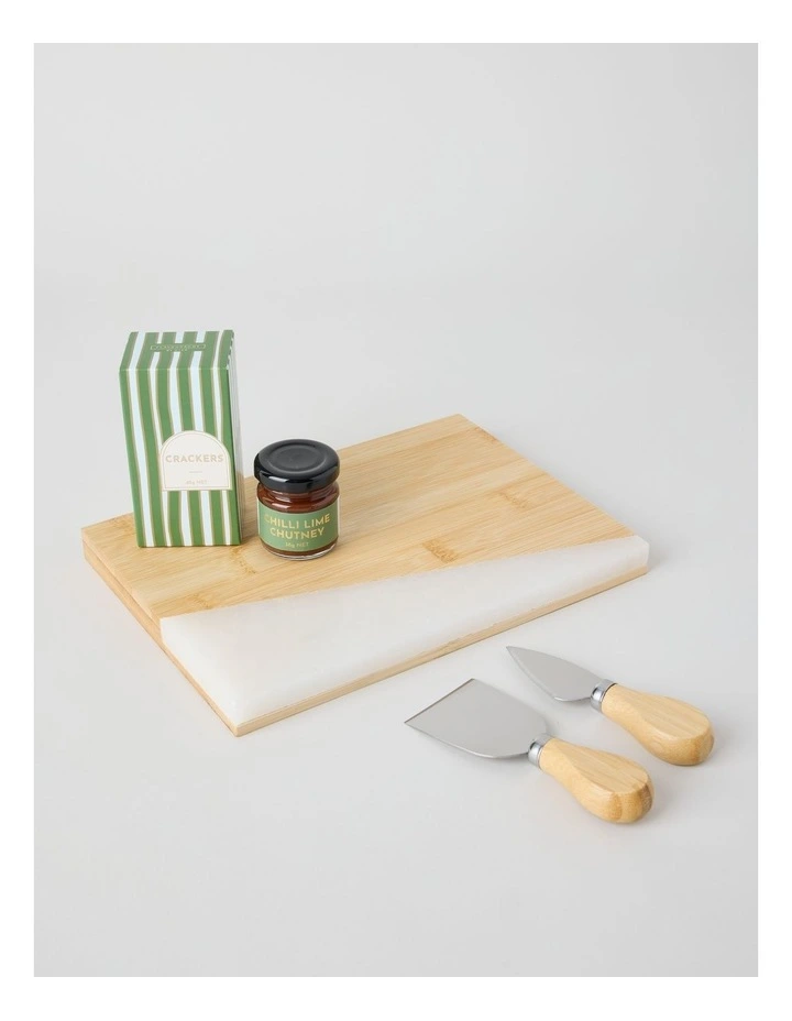 Flavoursome Marble Cheeseboard Set 78G image 2