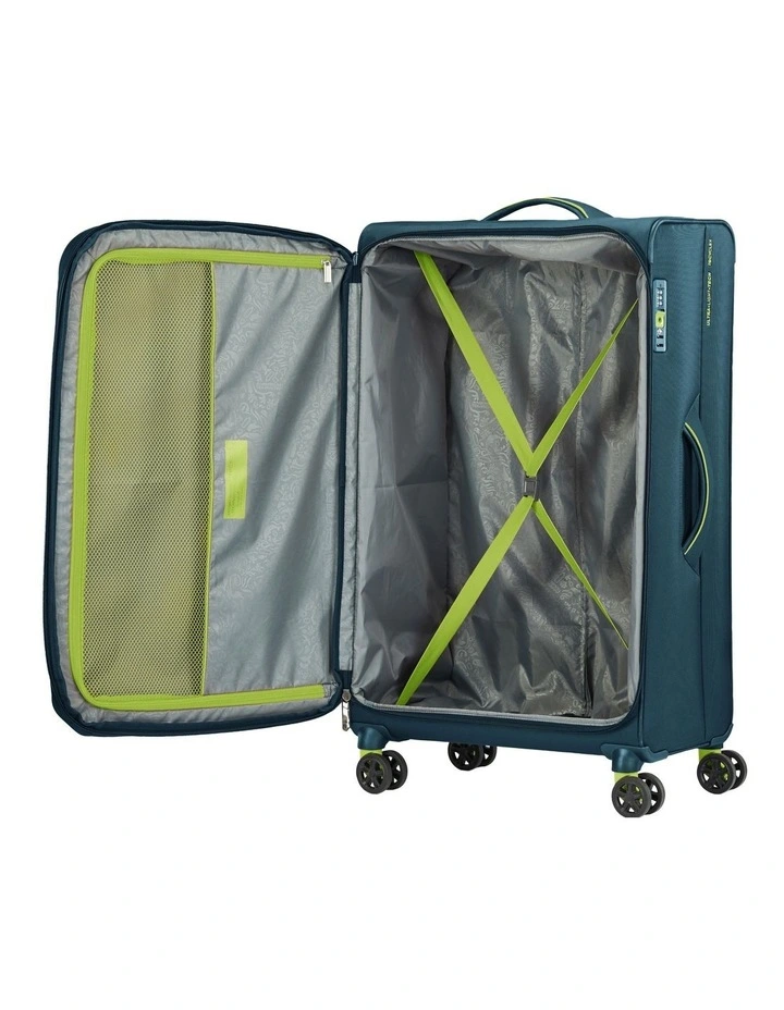 Applie 4E Spinner 82/31 TSA Varsity Suitcase in Green image 6