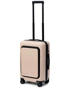 Hardshell Business Carry-On Suitcase in Light Trench