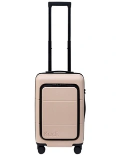 Hardshell Business Carry-On Suitcase in Light Trench