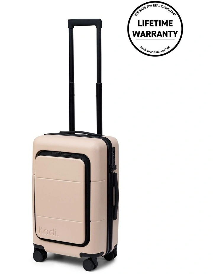 Hardshell Business Carry-On Suitcase in Light Trench image 3