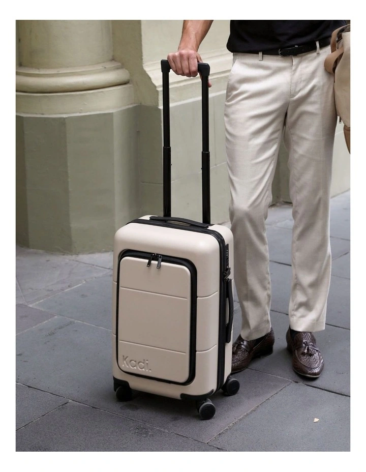 Hardshell Business Carry-On Suitcase in Light Trench image 3