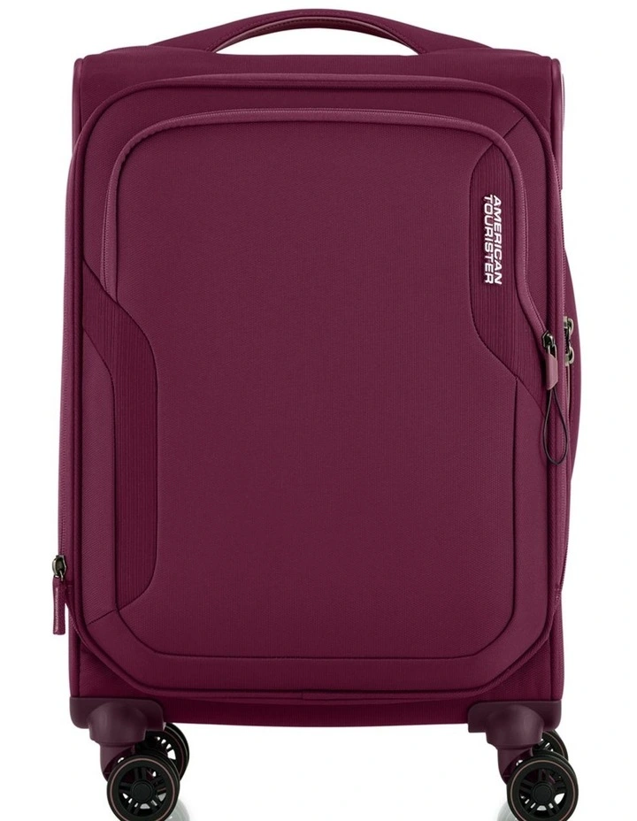 Applite 5 55 cm Expandable Spinner Suitcase in Burgundy image 1