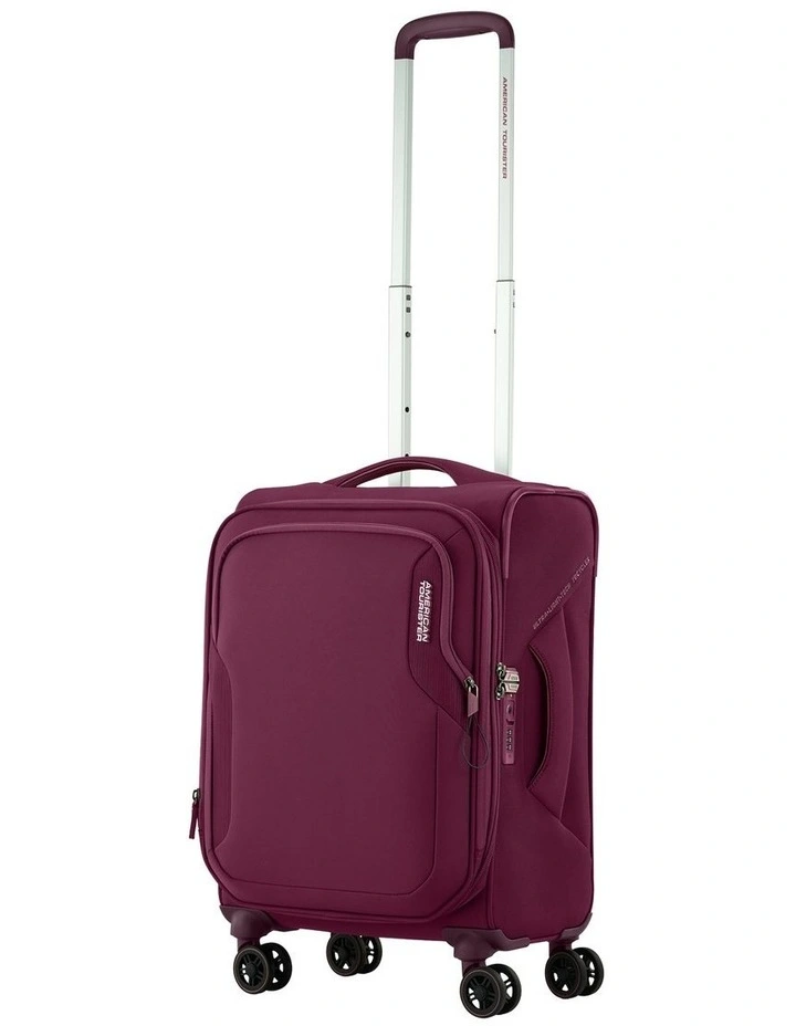 Applite 5 55 cm Expandable Spinner Suitcase in Burgundy image 2