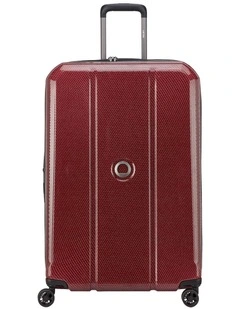 Delsey Helium Ultimate 76cm Large Suitcase in Burgundy