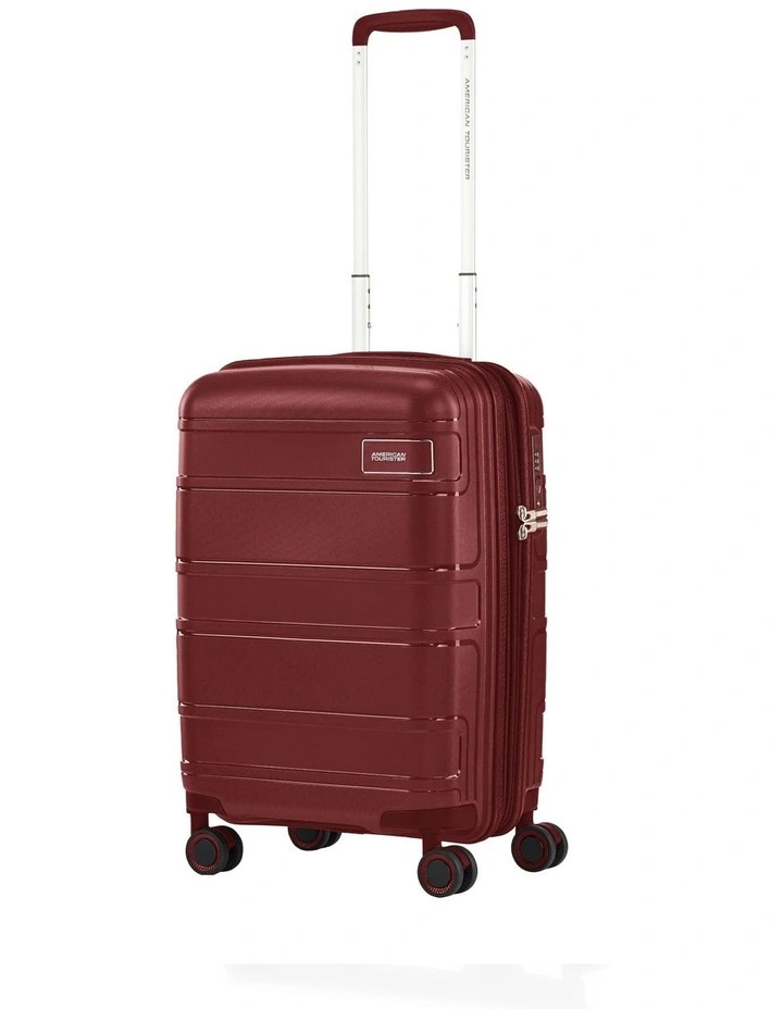 Light Max 55cm Spinner Expandable TSA Suitcase in Dahlia image 2