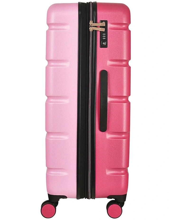 Lexington Color Block Large Suitcase in Coulis image 3