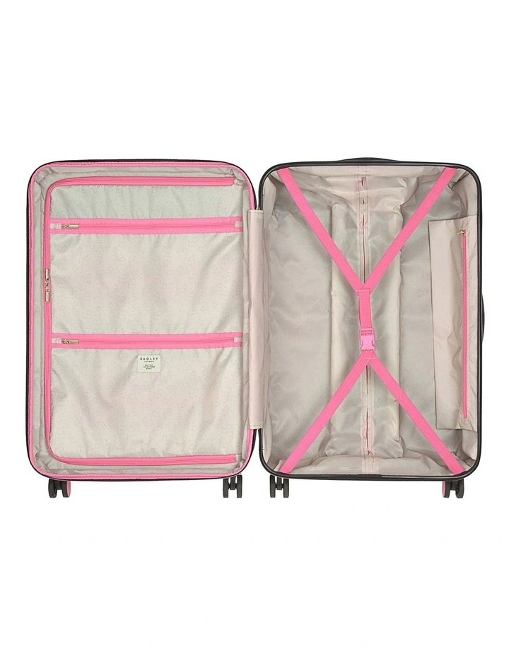 Lexington Color Block Large Suitcase in Coulis image 4