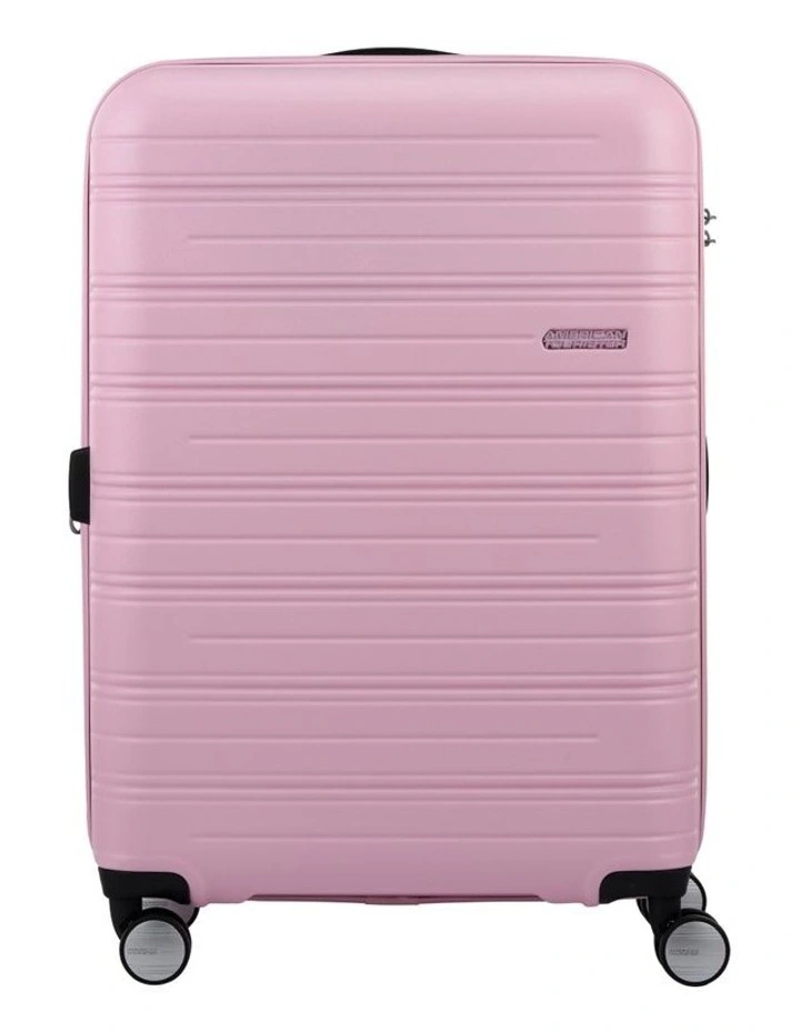 Highturn 67cm Spinner Suitcase in Matt Powder Pink image 1