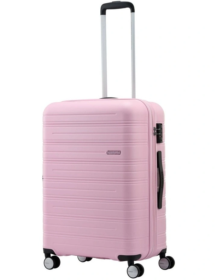 Highturn 67cm Spinner Suitcase in Matt Powder Pink image 2