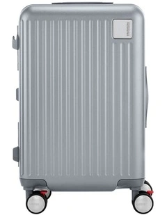 Lockation Spinner 55/20 Frame OS Suitcase in Light Silver