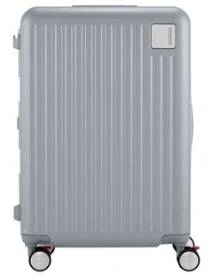 Lockation Spinner 65/24 Frame OS Suitcase in Light Silver