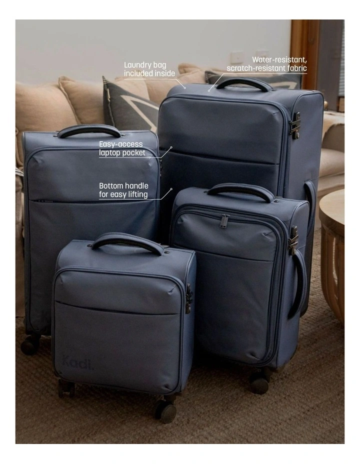 Cloud Check-In Large TTIK-8-J Suitcase in Steel Blue image 2