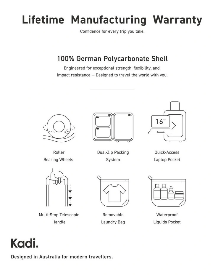 Hardshell Carry-on Business TTIK-4-K Suitcase in Dusty Pink image 7