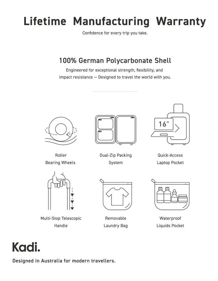 Hardshell Carry-on Business TTIK-4-K Suitcase in Dusty Pink image 7