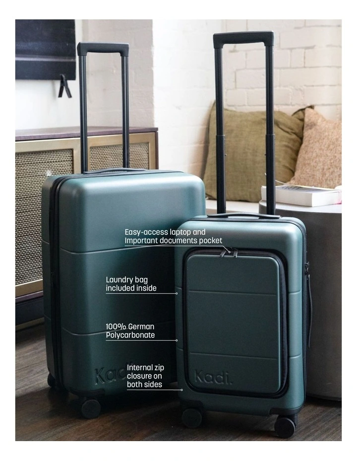 Hardshell Carry-on Business TTIK-4-L Suitcase in Forest Green image 2