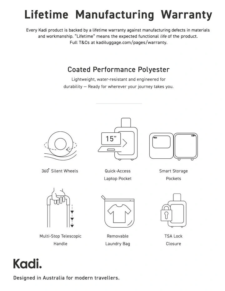 Cloud Underseater TTIK-12-B Suitcase in Charcoal image 7