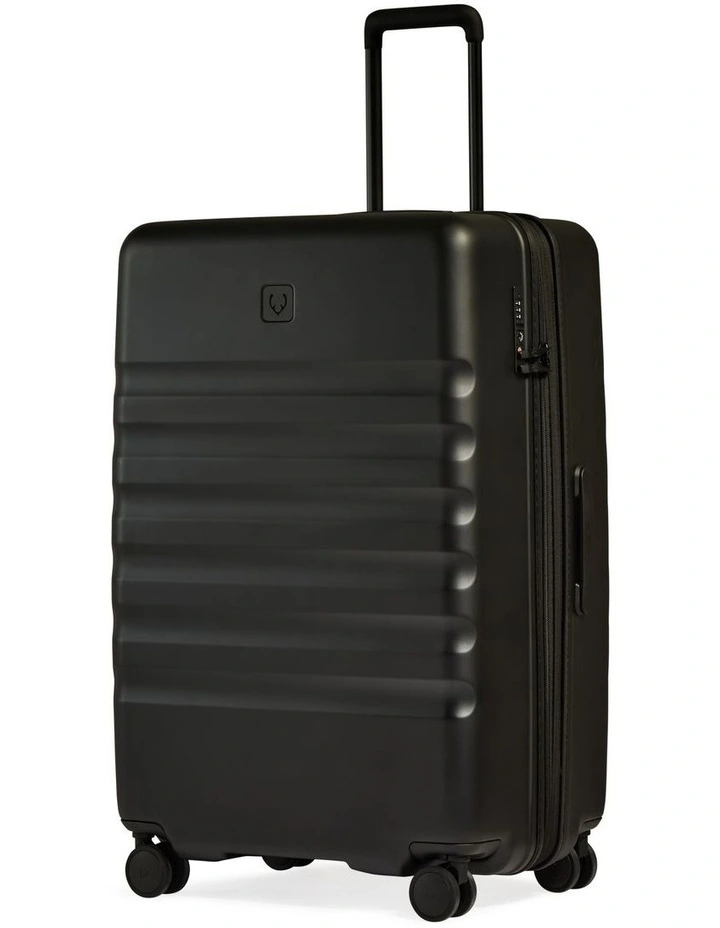 Icon Stripe 78CM EXP HC Spin Suitcase in Black image 2