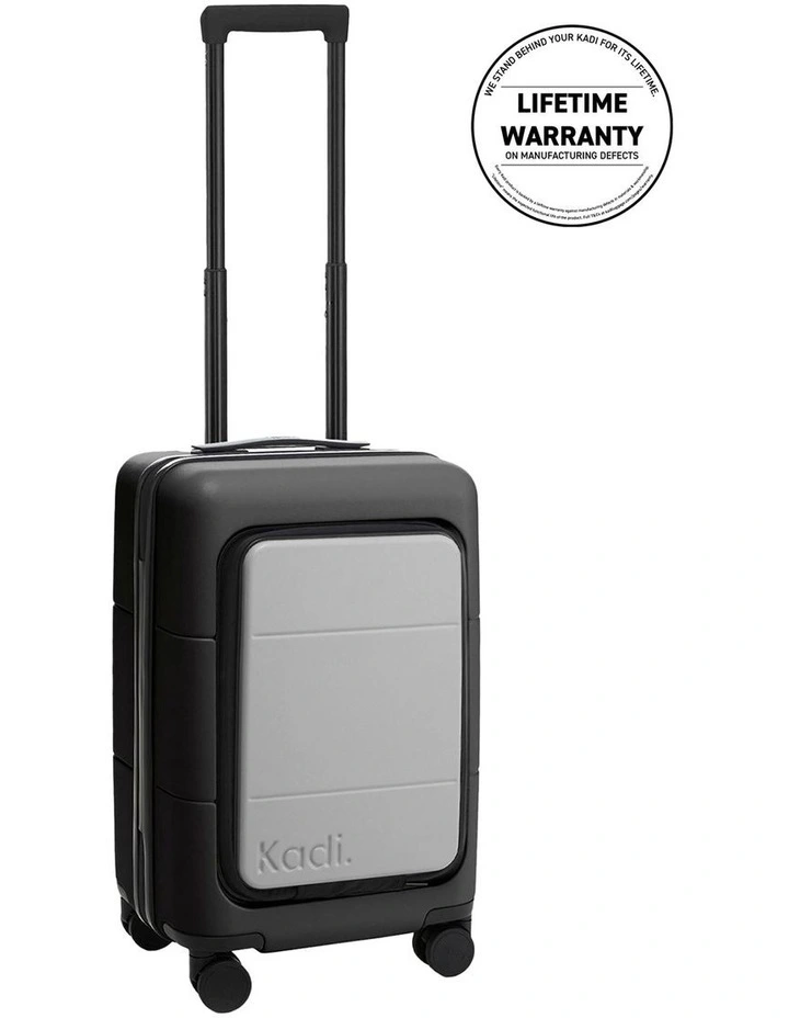 Carry-on TTIK-4-N Business Hardshell Suitcase in Charcoal/Pebble image 2