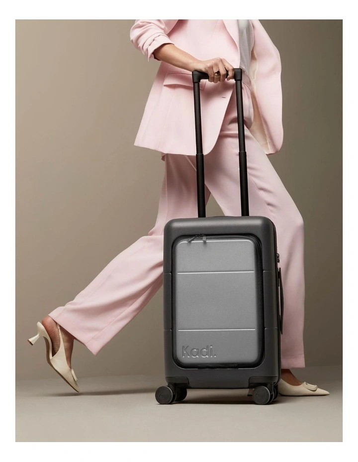 Carry-on TTIK-4-N Business Hardshell Suitcase in Charcoal/Pebble image 7