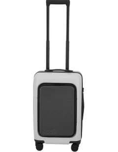 Carry-on TTIK-4-P Business Hardshell Suitcase in Pebble/Charcoal