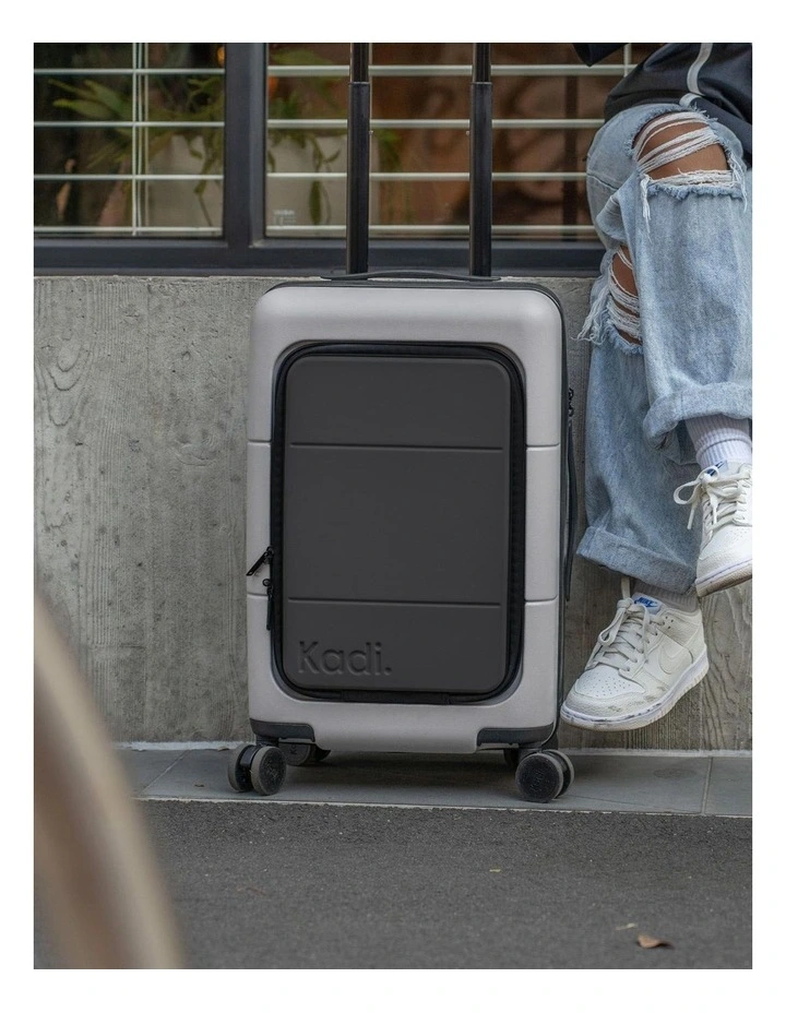 Carry-on TTIK-4-P Business Hardshell Suitcase in Pebble/Charcoal image 2