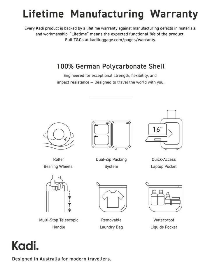 Carry-on TTIK-4-P Business Hardshell Suitcase in Pebble/Charcoal image 7