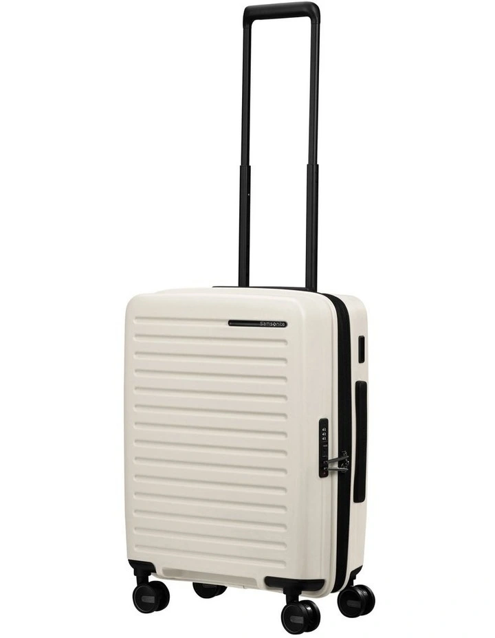 Restackd Carry-on 55cm Expandable Easy Access Suitcase in Cream image 7