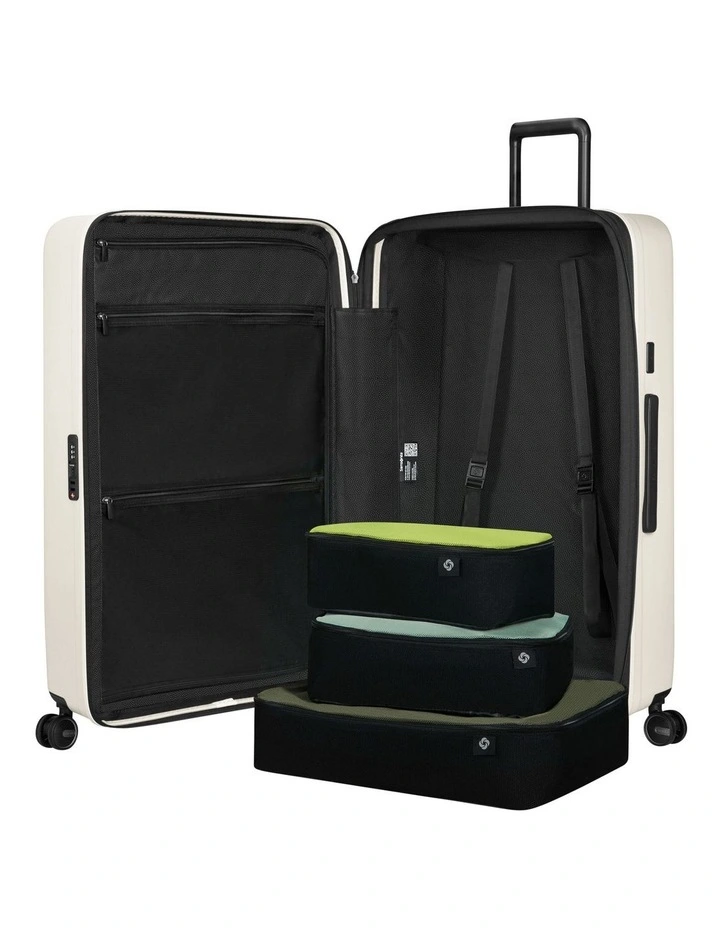 Restackd 81cm Expandable Suitcase in Cream image 5