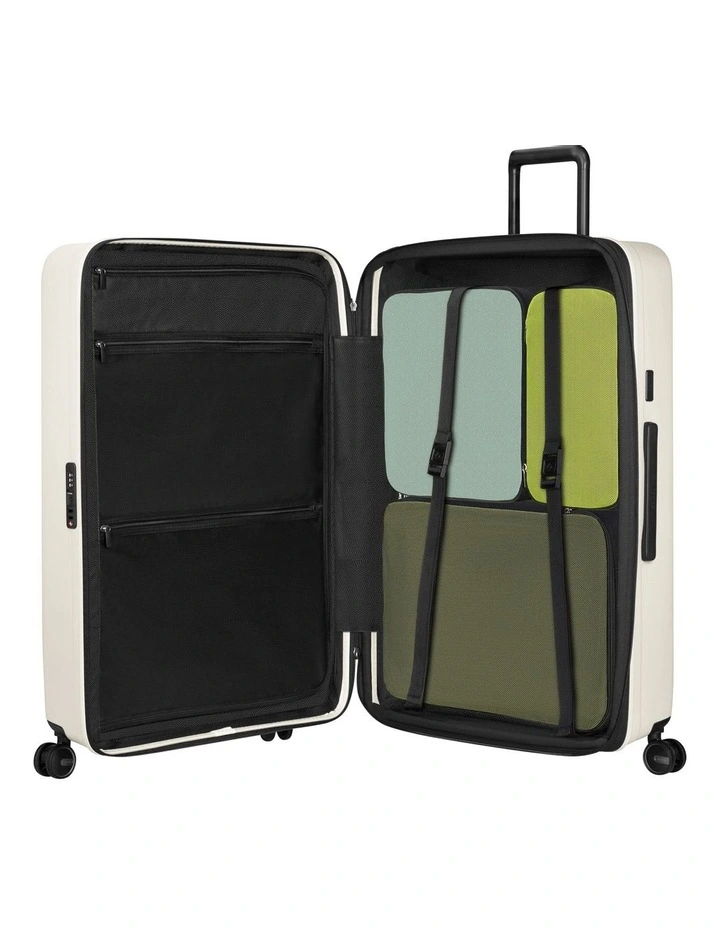 Restackd 81cm Expandable Suitcase in Cream image 6