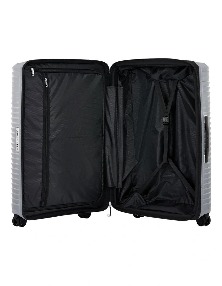 Upscape Expandable Suitcase 75cm in Silver image 4