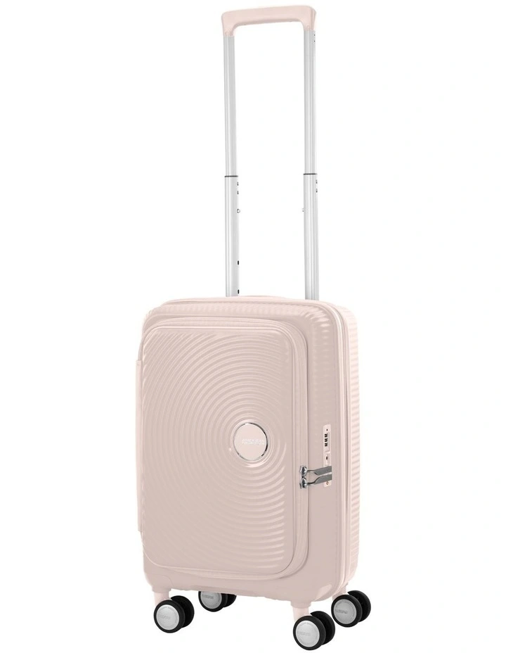 Curio Book Opening Carry-on Suitcase Expandable (55cm) in Dusty Pink image 2
