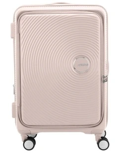 Curio Book Opening Medium Suitcase  Expandable (68cm) in Dusty Pink