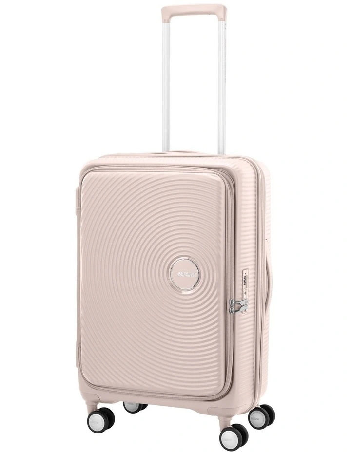 Curio Book Opening Medium Suitcase Expandable (68cm) in Dusty Pink image 2