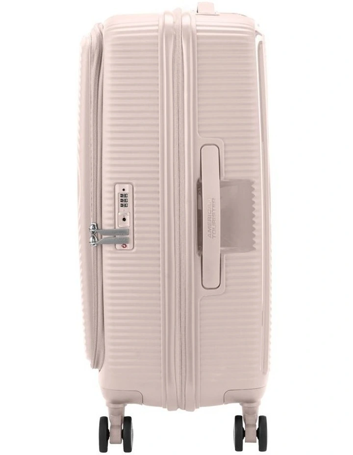 Curio Book Opening Medium Suitcase Expandable (68cm) in Dusty Pink image 3