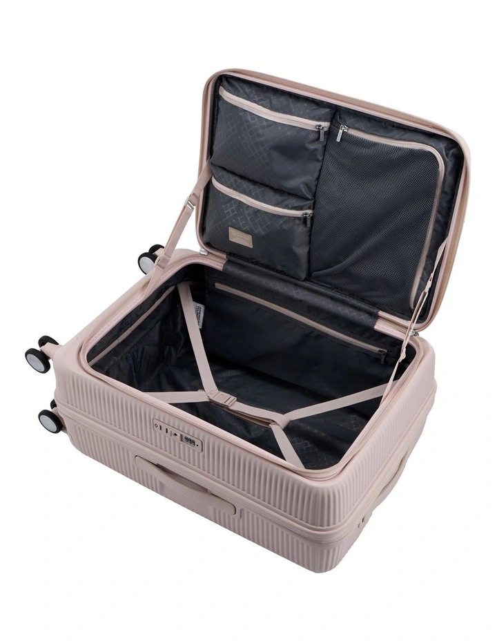 Curio Book Opening Medium Suitcase  Expandable (68cm) in Dusty Pink image 5