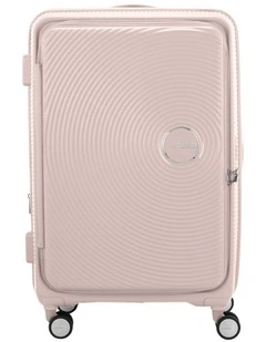 Curio Book Opening Large Suitcase  Expandable (75cm) in Dusty Pink