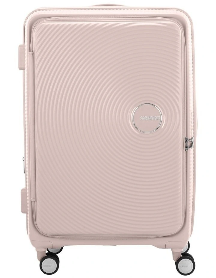 Curio Book Opening Large Suitcase  Expandable (75cm) in Dusty Pink image 1