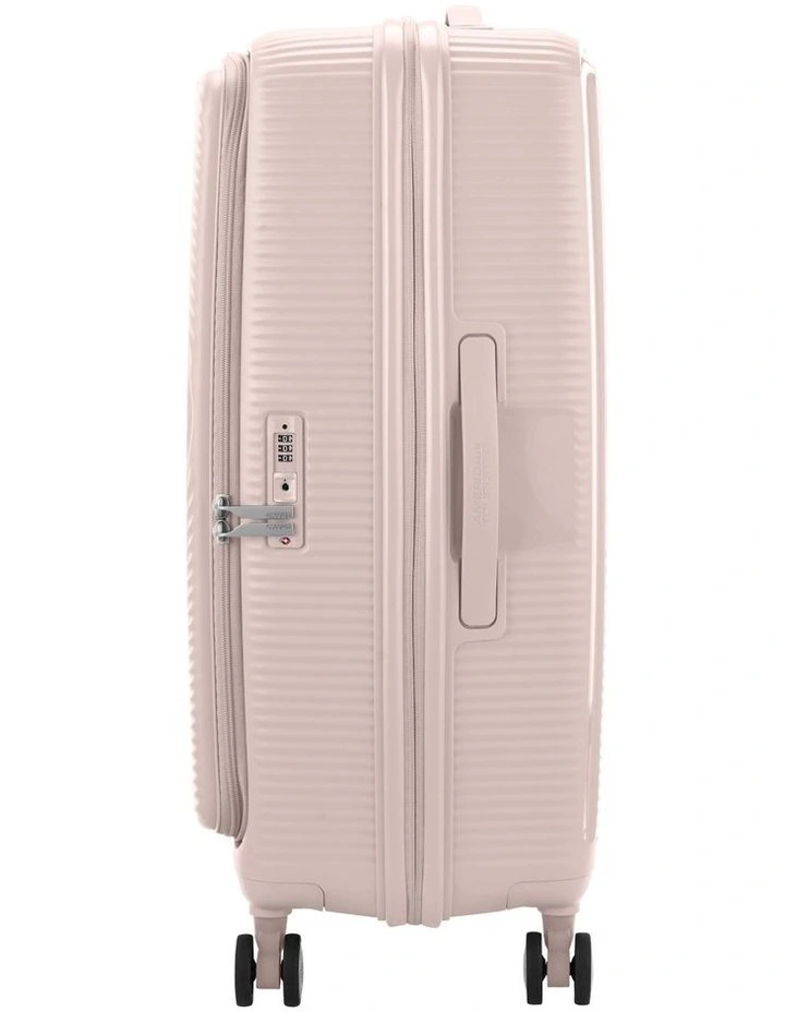 Curio Book Opening Large Suitcase  Expandable (75cm) in Dusty Pink image 3