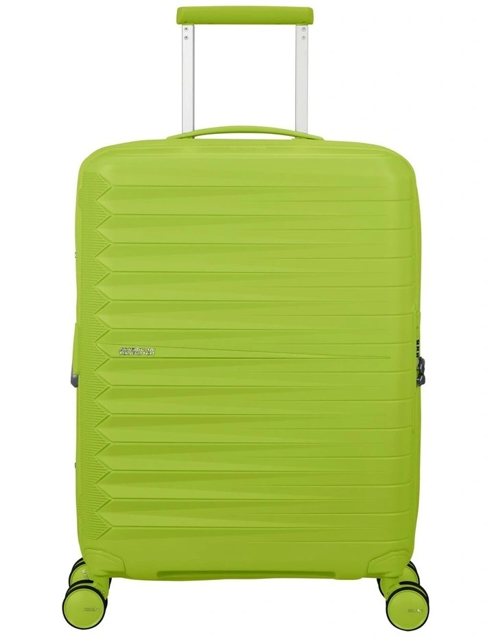 Fastforward Expandable Spinner Suitcase 55cm in Neon Lime image 1