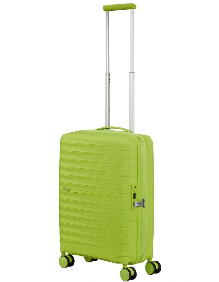 Fastforward Expandable Spinner Suitcase 55cm in Neon Lime image 2