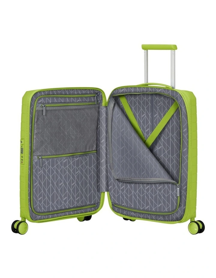 Fastforward Expandable Spinner Suitcase 55cm in Neon Lime image 5