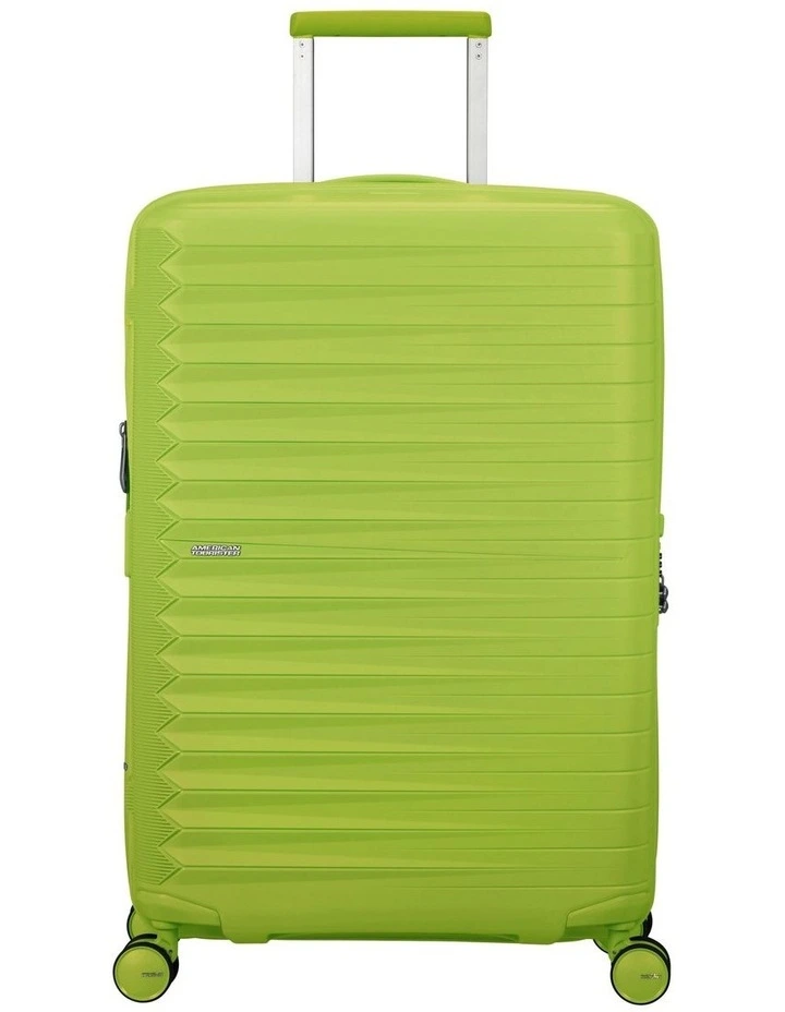 Fastforward Expandable Spinner Suitcase 68cm in Neon Lime image 1