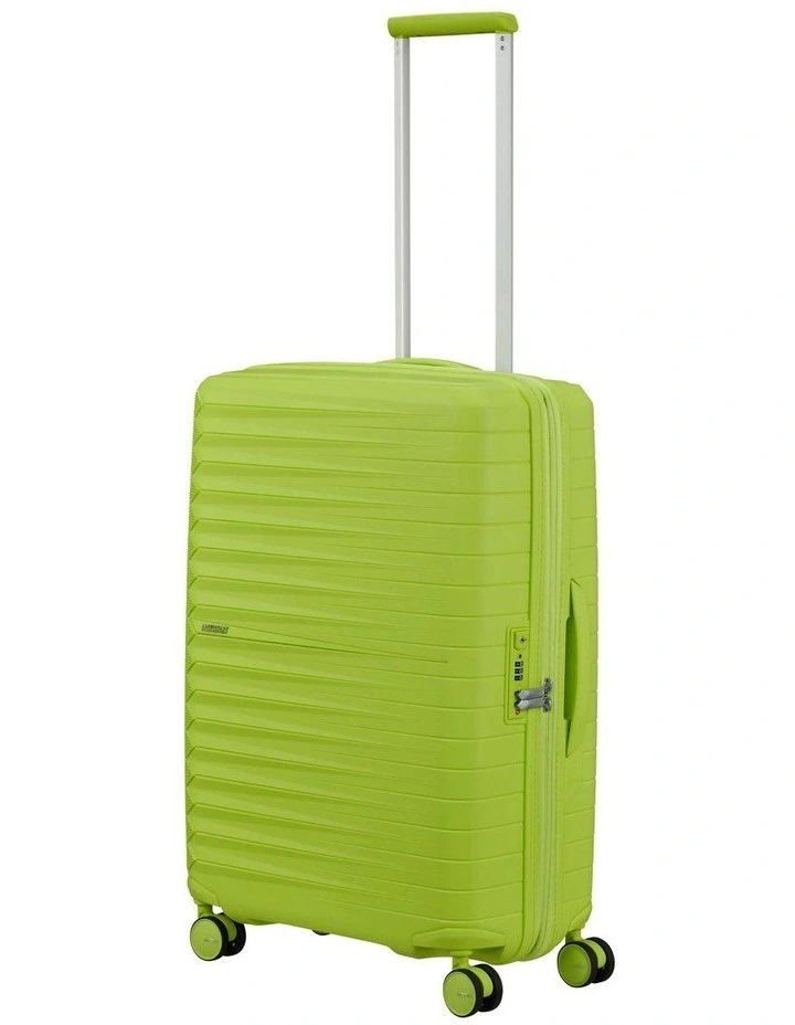 Fastforward Expandable Spinner Suitcase 68cm in Neon Lime image 2