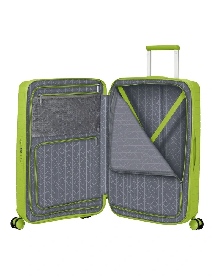 Fastforward Expandable Spinner Suitcase 68cm in Neon Lime image 4