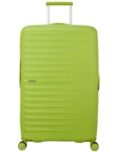 Fastforward Expandable Spinner Suitcase 78cm in Neon Lime